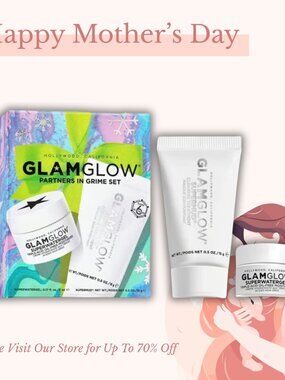 Glamglow Partners In Grime Set - Supernud Mask & Superwatergel Moisturizer